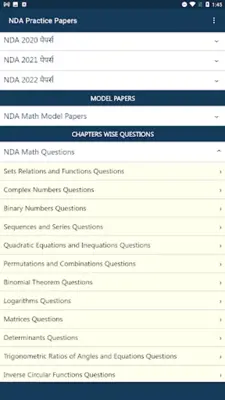 NDA Exam Practice Papers android App screenshot 5